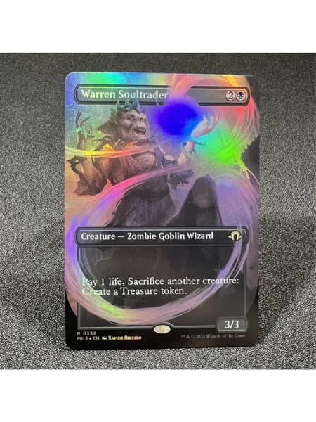 Эксклюзивные карты Magic: Fiend Artisan Extended, Warren Soultrader фольга, Birds of Paradise SLD + чехол в подарок