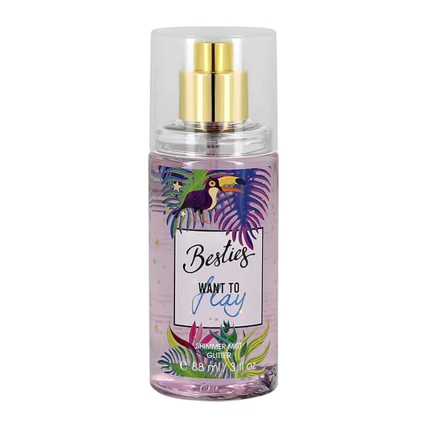 BESTIES Парфюмированный мист для тела SHIMMER MIST want to fly 88 мл