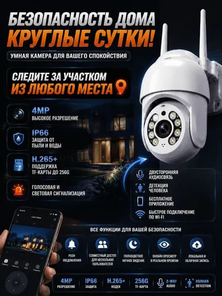Камера видеонаблюдения wifi для дома камера видеонаблюдения wifi уличная
