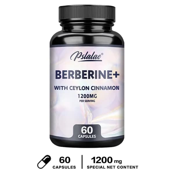 Биологически активная добавка Pslalae Berberine Ceylon Cinnamon предназначена для поддержания метаболизма, метаболизма глюкозы и здоровья сердца.