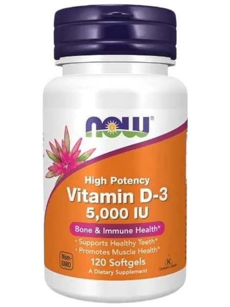 Биологическая активная добавка к пище Нау Фудс Витамин-ДЗ / NOW FOODS Vitamin-D3. Форма выпуска: капсулы массой 260 мг - 120 капсул