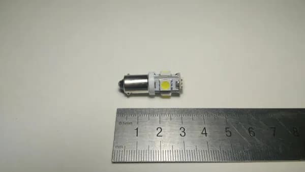 Автолампа светодиодная T4W 12V 4W (BA9s) 5 SMD белый ДиаЛУЧ