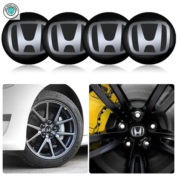 4 штуки хонда (Honda) черный автомобильных колпачков для ступиц диаметром 56 мм