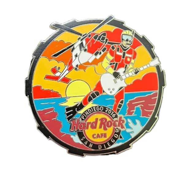 Значок Hard Rock Cafe PinDiego 2016 Coast Guard USO Drum