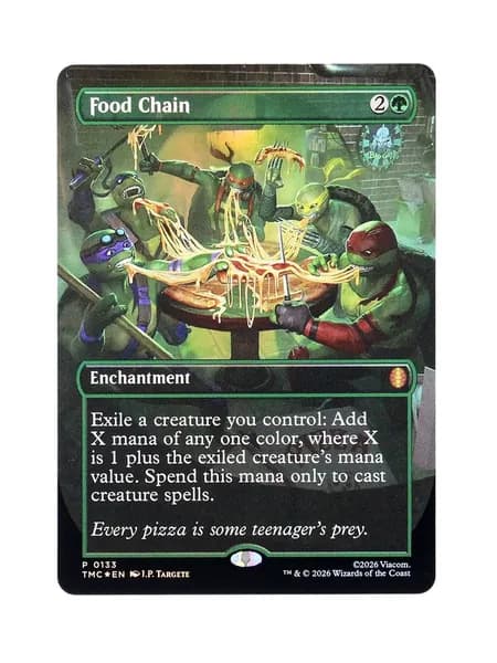 Фольгированная (Foil) прокси-карта TCG/MTG Proxy: Food Chain #133