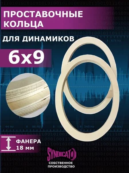 Проставочные кольца овалы под динамики 6х9