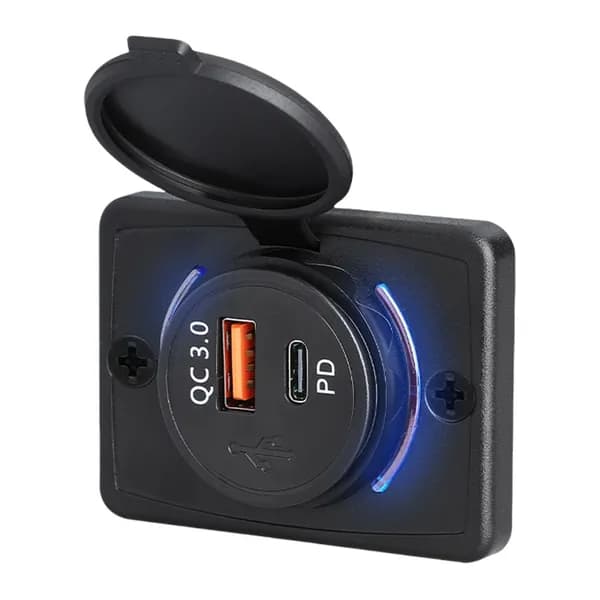 Быстродействующее автомобильное зарядное устройство USB и PD с поддержкой Quick Charge 3.0, 12 24 В