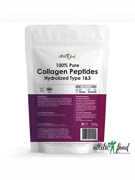 Говяжий коллаген 100% Pure Collagen Peptides - 300 грамм