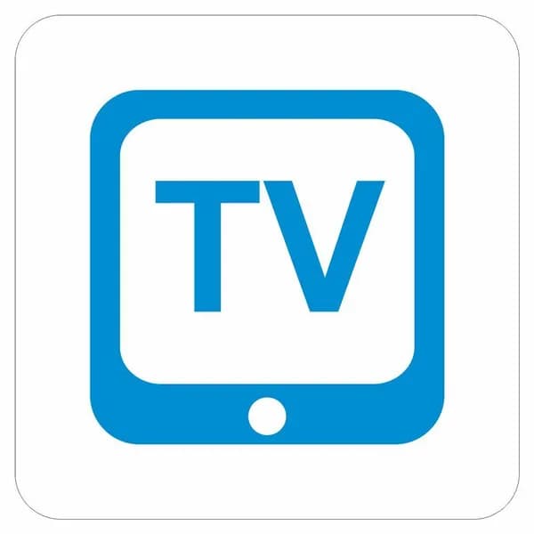 Сервисный знак 100х100мм  "Салон оборудован TV", самоклеющийся, Арт рэйсинг