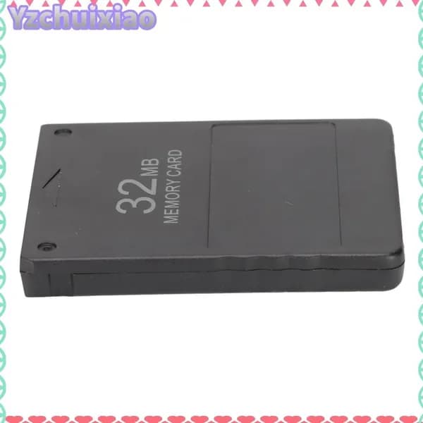 Game Console Data Card, Хорошая совместимость, для видеоигр на PS2 черное