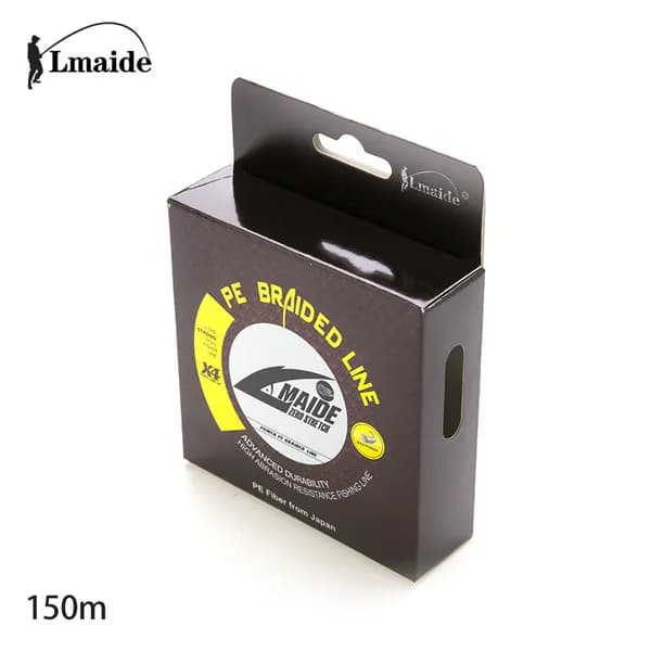 Плетеный шнур для спиннинга Lmaide Pe Braided Line 0.2 мм , 150 м, зеленый