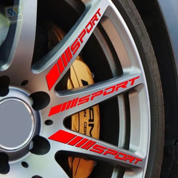SPORT Наклейки на обода колес автомобиля, 4 шт.1