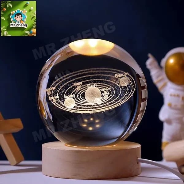 Снежный шар диаметр 8 см кристаллы 1 шт
