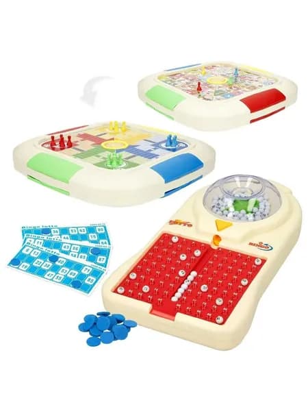 COLORBABY Настольная игра 3 в 1: Парчис, Гусь и электронное Бинго