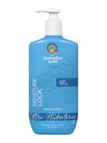Лосьон Australian Gold Moisture Lock 473 мл, алоэ вера, витамин E, фиксация загара