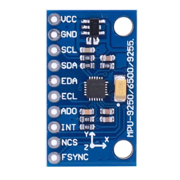 Датчик положения MPU-6500 с шестью степенями свободы, интерфейсы I2C и SPI