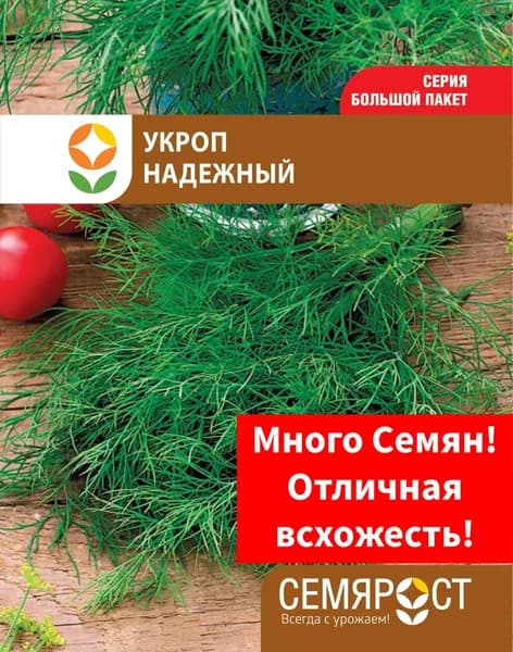 Семена Укроп Надежный 10г Семярост