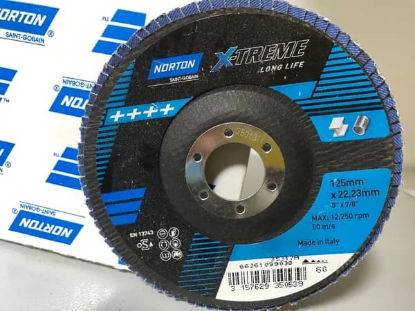 Диск лепестковый Norton X-treme 125мм P60 конический