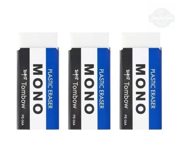 Японский ластик TOMBOW Dragonfly Mono Medium eraser, 3 штуки, студенческий экзамен 4b/2b, не оставляющий следов, художественный ластик