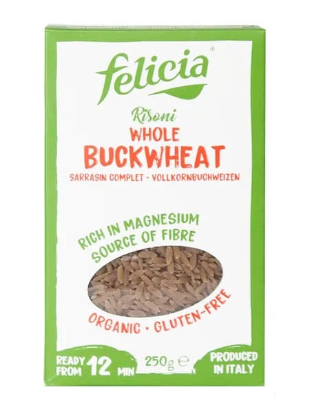 Макароны Felicia Ризони (орзо) без глютена из гречневой муки BIO, 250г