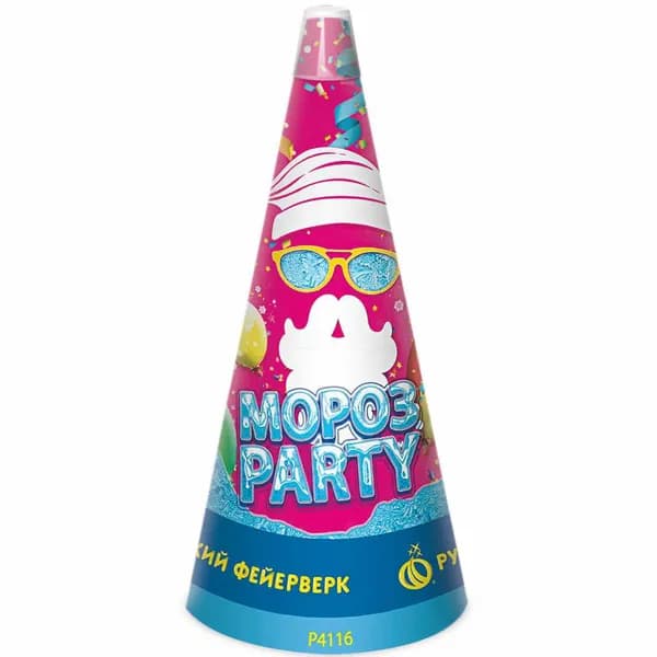 Фонтан пиротехнический "Мороз-Рarty", 50 секунд, высота 4 м, Р4116 Русский Фейерверк