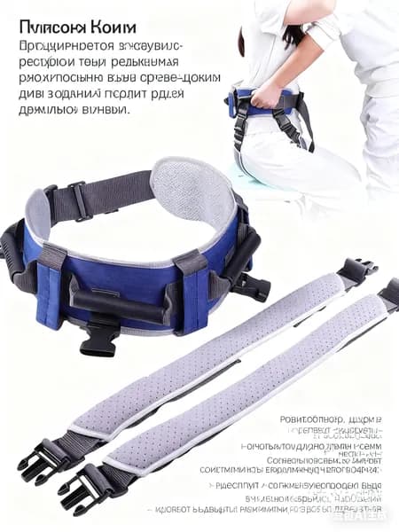 Передвижная доска серо-голубого цвета для людей с ограниченными возможностями, 80 см + черная сумка для хранения (30*40 см)