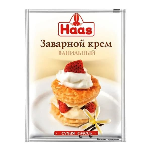 Крем заварной Haas Ванильный 100г