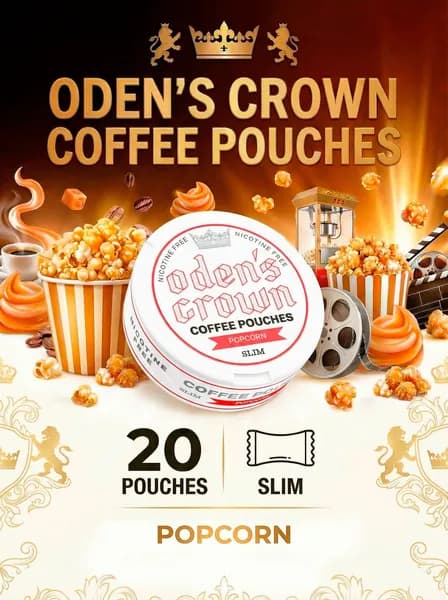 Кофейные паучи от курения ODEN S CROWN Popcorn