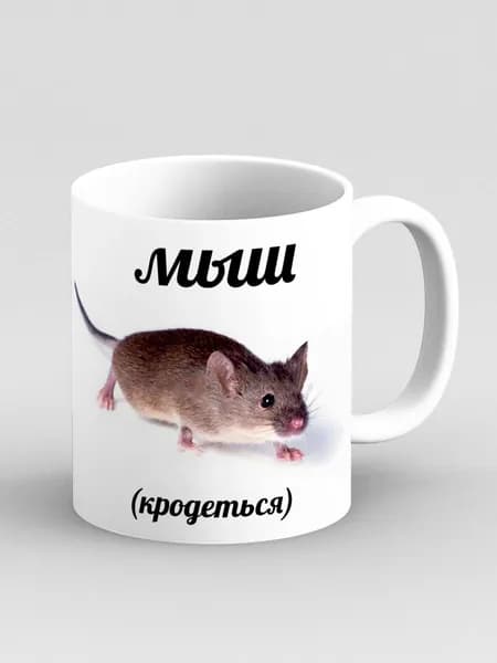 Кружка "Мем Мыш (кродеться)"
