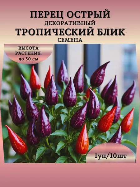 Перец острый декоративный "Тропический Блик" семена, 1 пачка