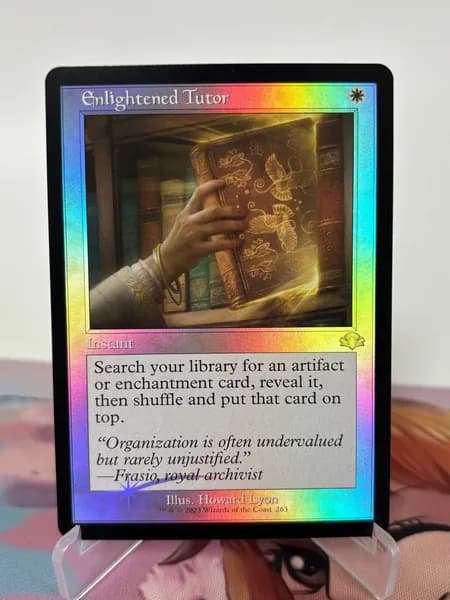 Магия сбора прокси-карт Высококачественные нефольговые карты Enlightened Tutor#263 фольга