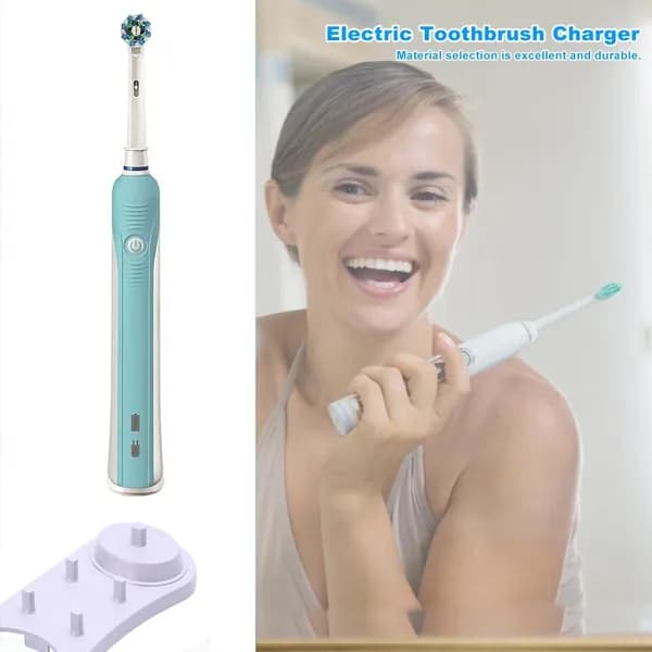 Зарядная станция для электрических зубных щёток Braun Oral-B с держателем для насадок