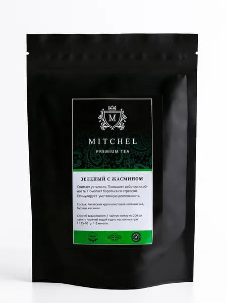 Mitchel Чай зеленый с жасмином, 100гр.