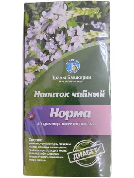 Напиток чайный Норма 20пак.*1,5г Травы Башкирии