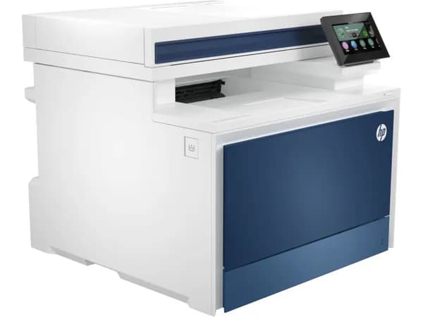 МФУ лазерное HP Color LaserJet Pro 4303fdw (5HH67A), цветной, USB, белый/синий