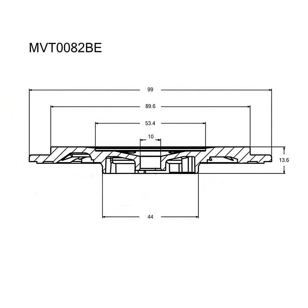 Пластина турбокомпрессора задняя, арт MVT0082BE