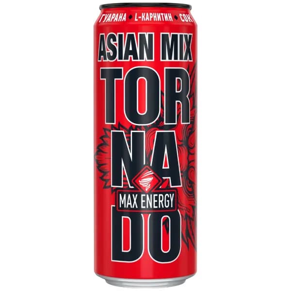 Энергетический напиток Tornado Max Asian Mix, 450 мл