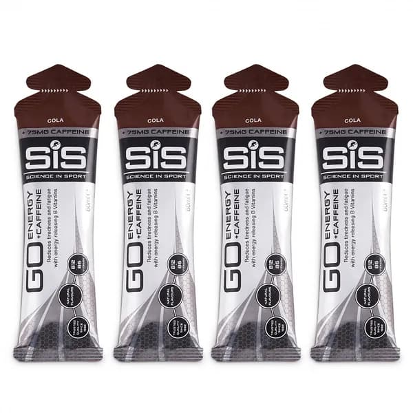 Гель энергетический с кофеином 75 мг SIS Go PLUS Caffeine Gel, Кола, 60мл 4шт