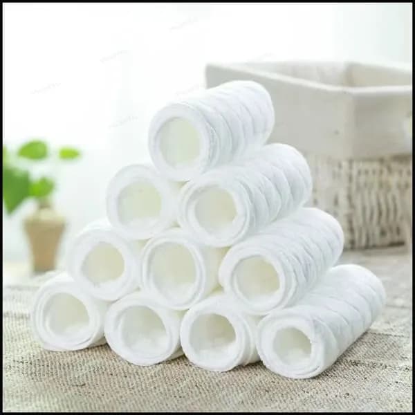 Premium Soft Подгузники для новорожденных, 100% хлопок, ультра-тонкие. Впитывающие трехслойные - Вкладыши для многоразовых подгузников марлевые хлопковые, комплект 10 шт.