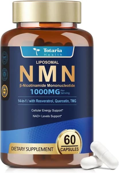 Totaria 14-в-1 Липосомальный NMN дополнения 1000мг, 99% Чистый