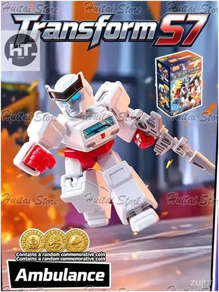 Blokees Version Series 7 Transformers "Ratchet" 6CM,Обозначенная модель,Требуется сборка.
