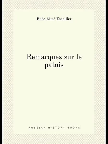 Remarques sur le patois