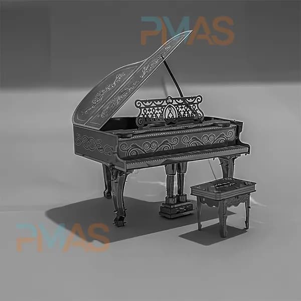 Сборная модель рояля из металла для взрослых, 3D конструктор