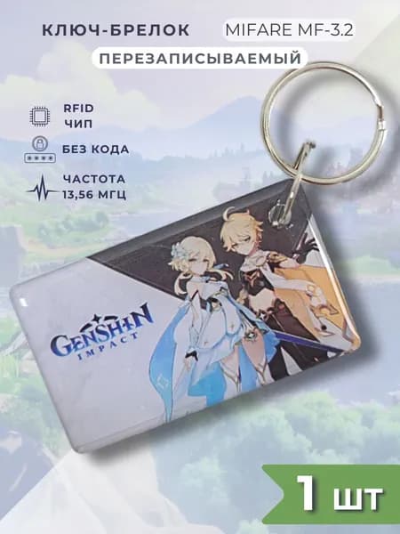 Ключ для домофона, RFID брелок Геншин Импакт Genshin Impact Люмин Итэр Итер