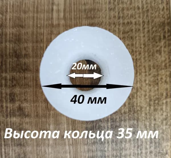 Кольцо парафиновое 2 шт/парафинирование нити/20х40 мм/