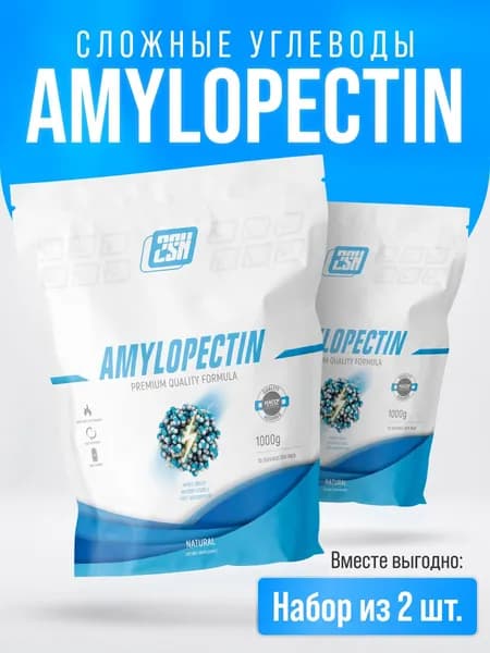 Амилопектин сложный углевод гейнер 2SN AMYLOPECTIN, 1000 гр. 2 УПАКОВКИ