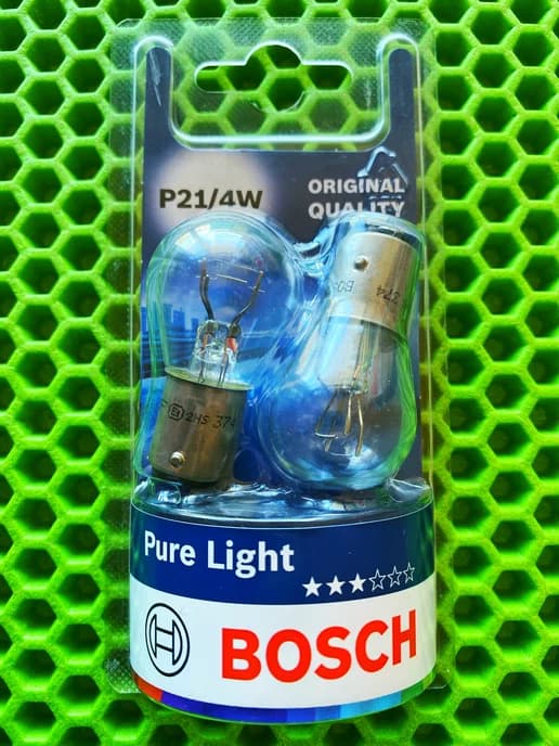Лампа 12V P21 4W BAZ15d блистер (2шт.) 1987301015