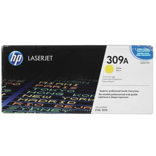 HP Картридж 309A (Q2672A), оригинал, Желтый (yellow)
