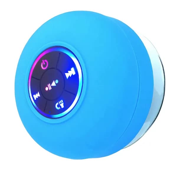 Водонепроницаемая Bluetooth-колонка с LED-подсветкой и присоской