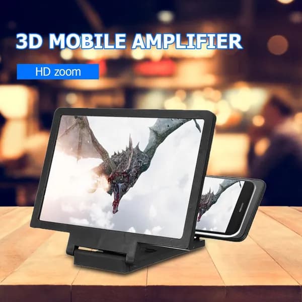 оптическая лупа для смартфона до 5.5 дюймов, чёрная